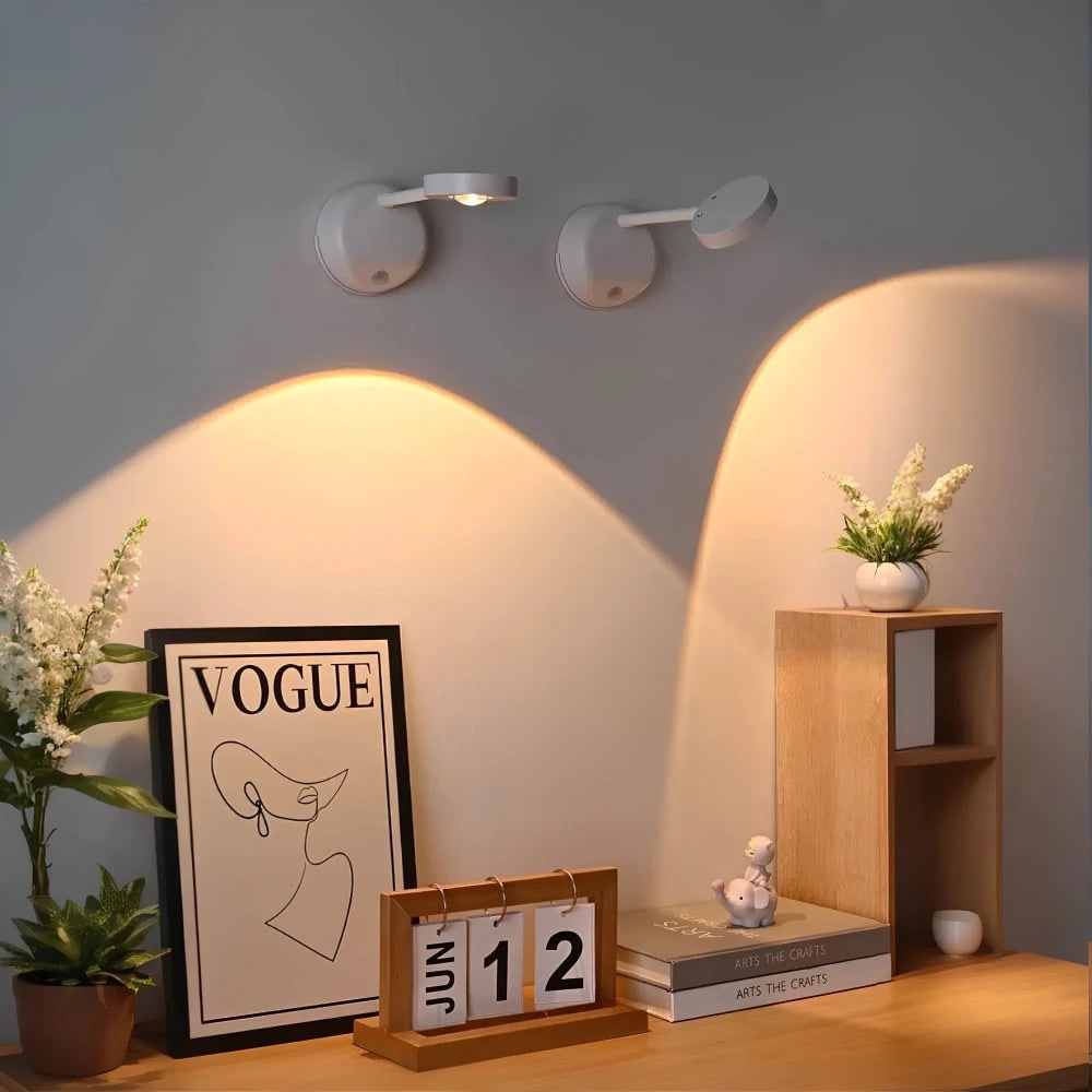 Lampe murale magnétique sans fil pour tableaux et lecture