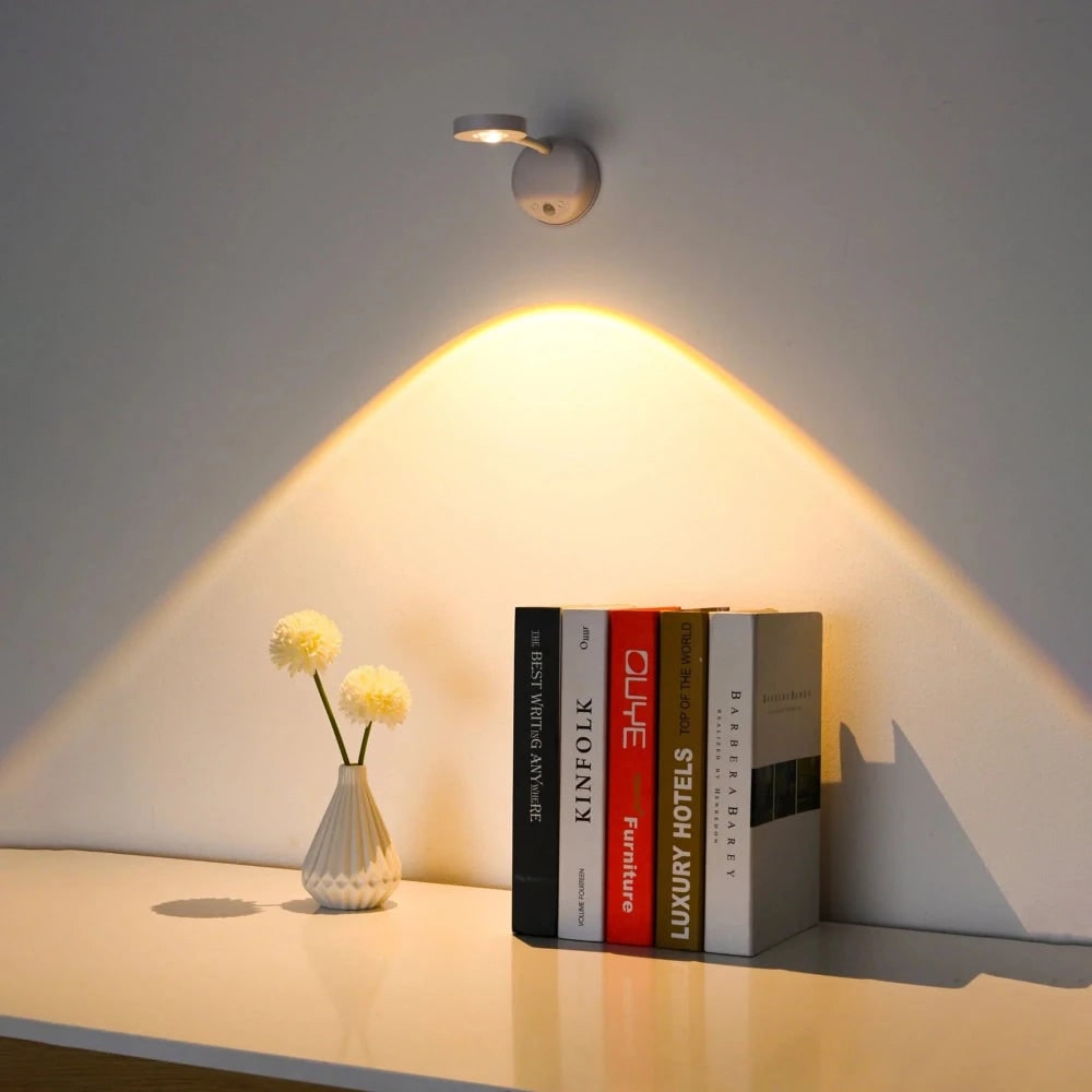 Lampe murale magnétique sans fil pour tableaux et lecture