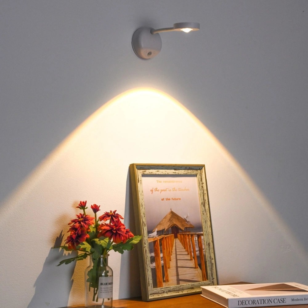 Lampe murale magnétique sans fil pour tableaux et lecture