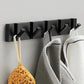 Porte-manteau mural à crochets rabattables en acier inoxydable