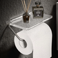 Porte-papier toilette mural avec tablette en acrylique