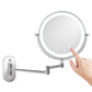 Miroir grossissant mural ×10 avec éclairage à DEL