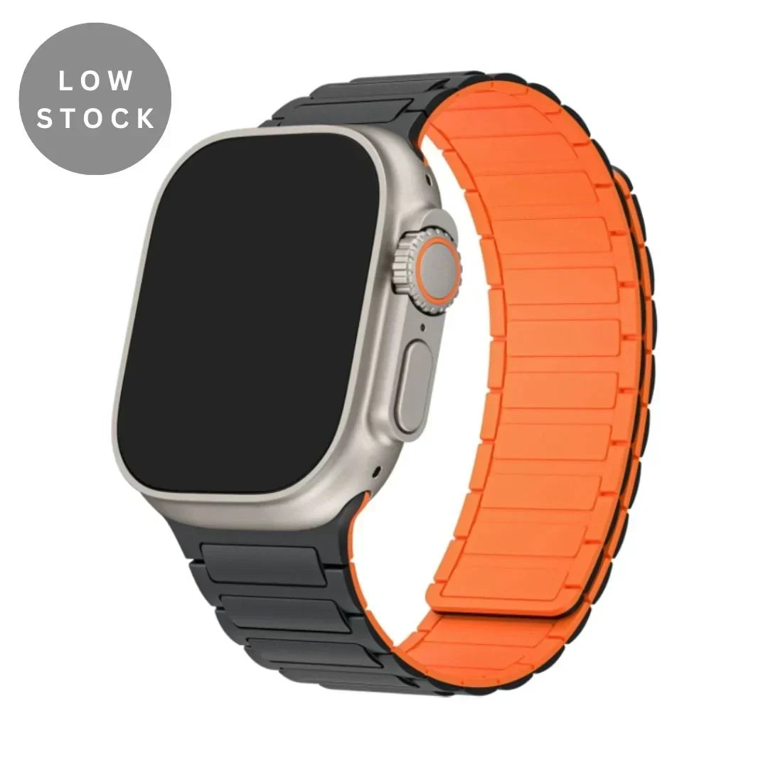 Bracelet de montre en silicone à fermeture magnétique