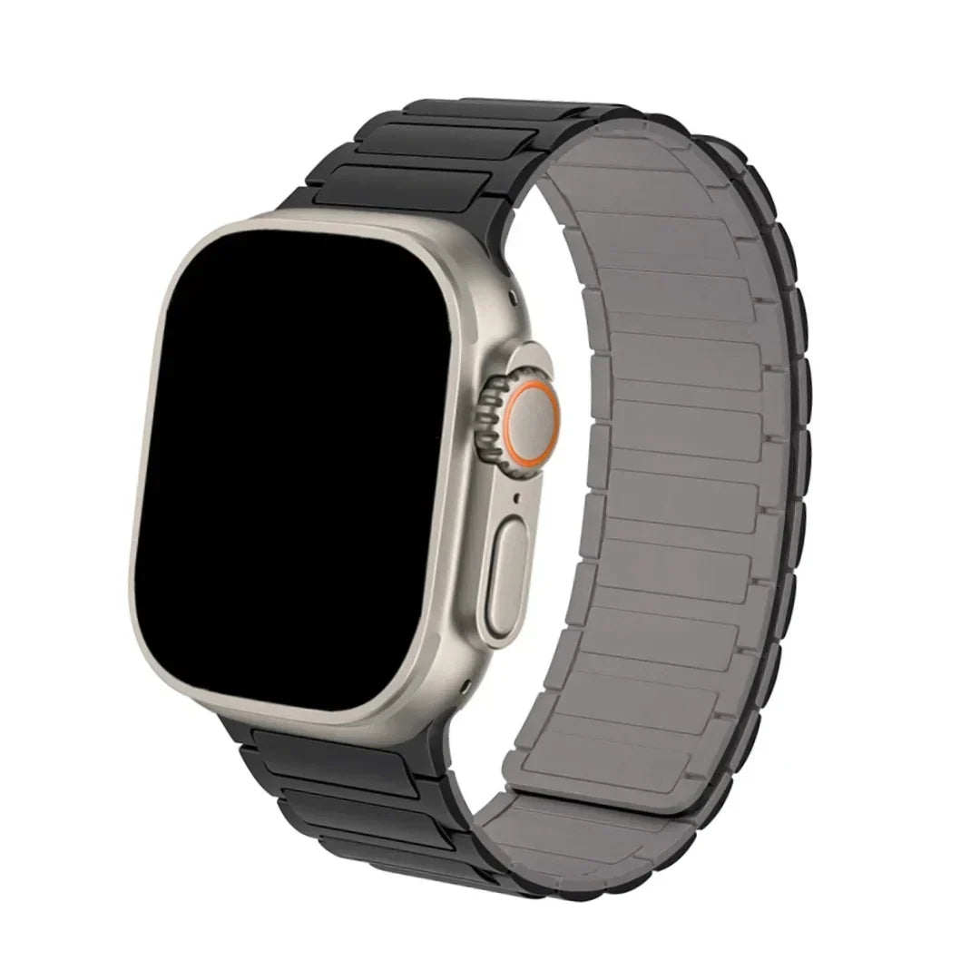Bracelet de montre en silicone à fermeture magnétique