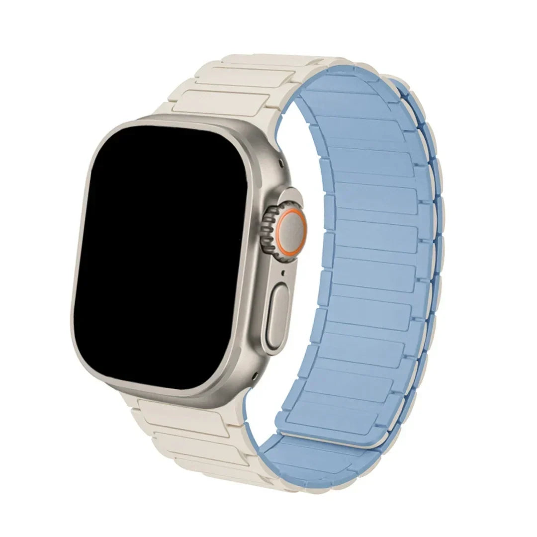 Bracelet de montre en silicone à fermeture magnétique