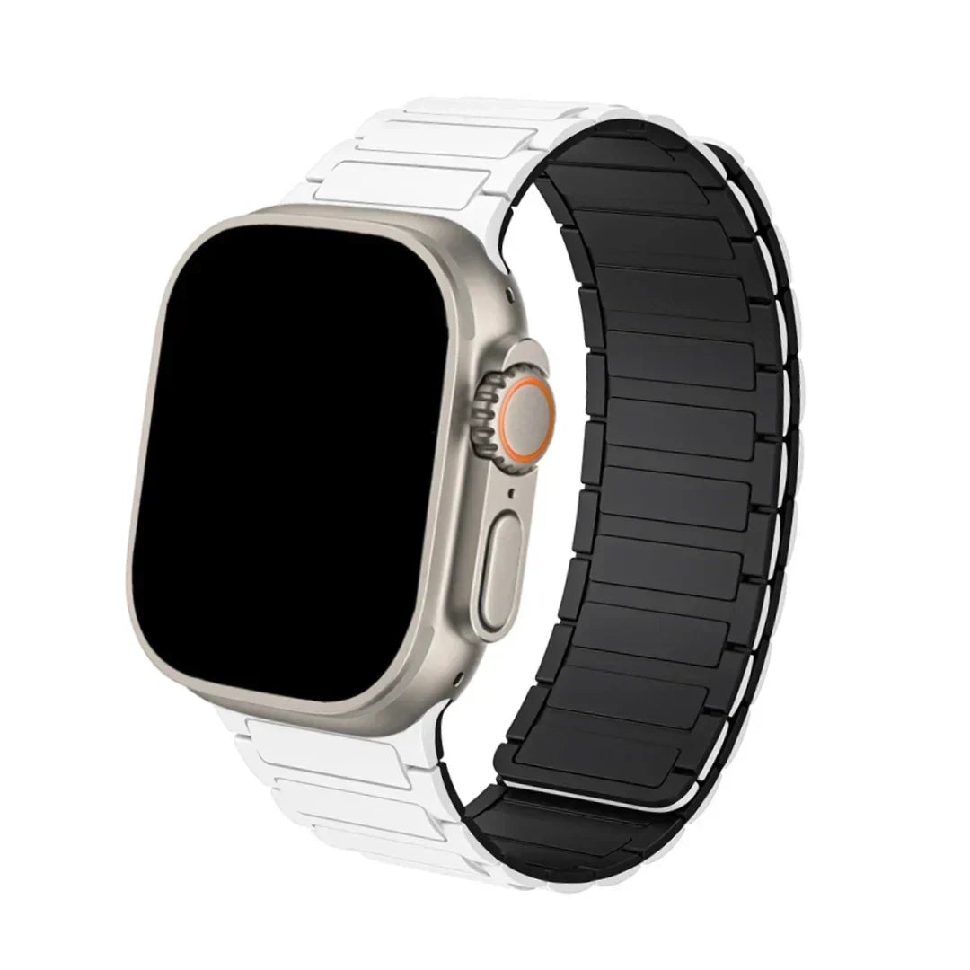 Bracelet de montre en silicone à fermeture magnétique