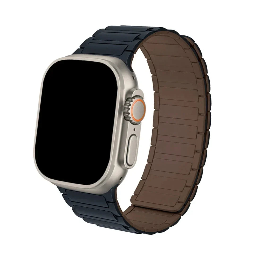 Bracelet de montre en silicone à fermeture magnétique