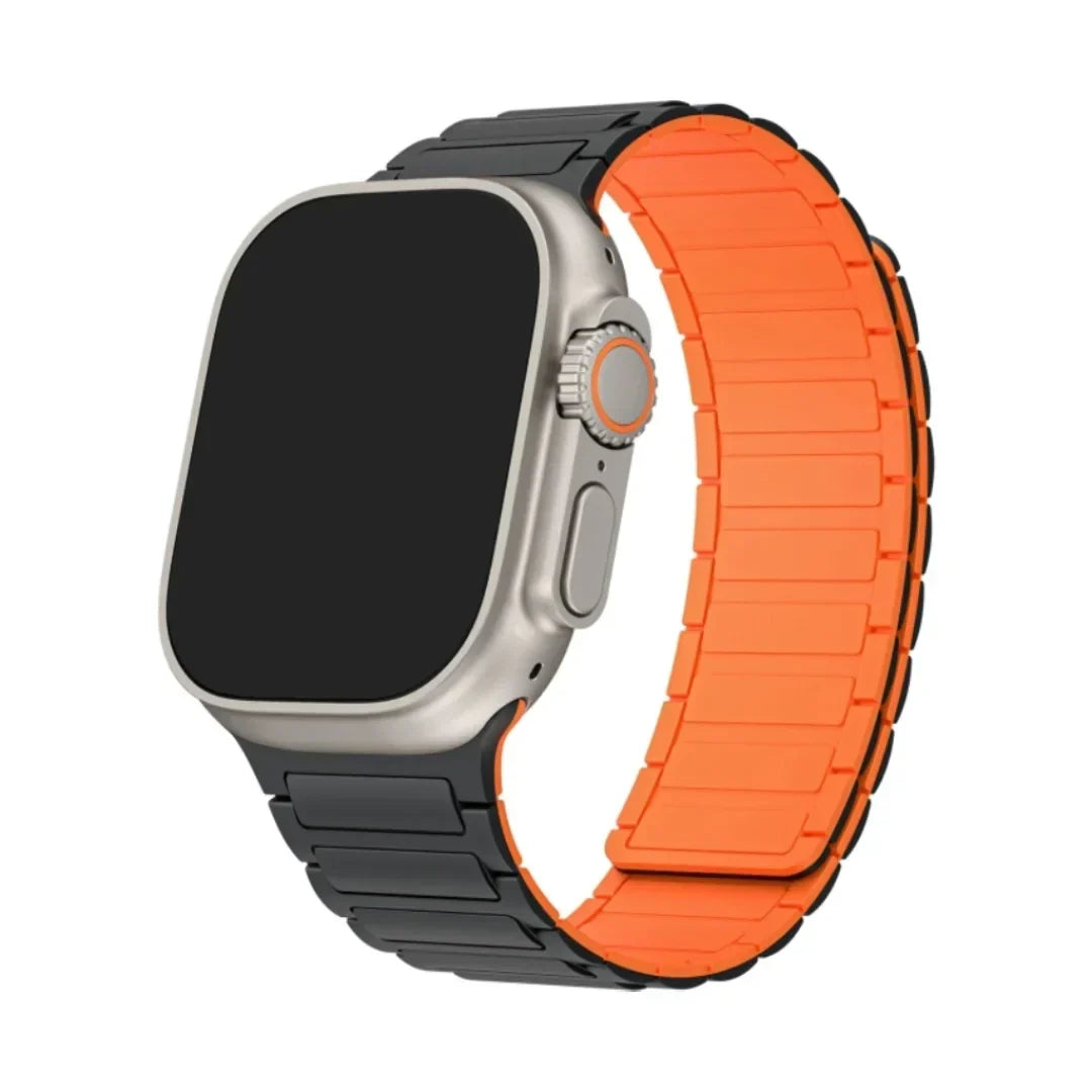 Bracelet de montre en silicone à fermeture magnétique