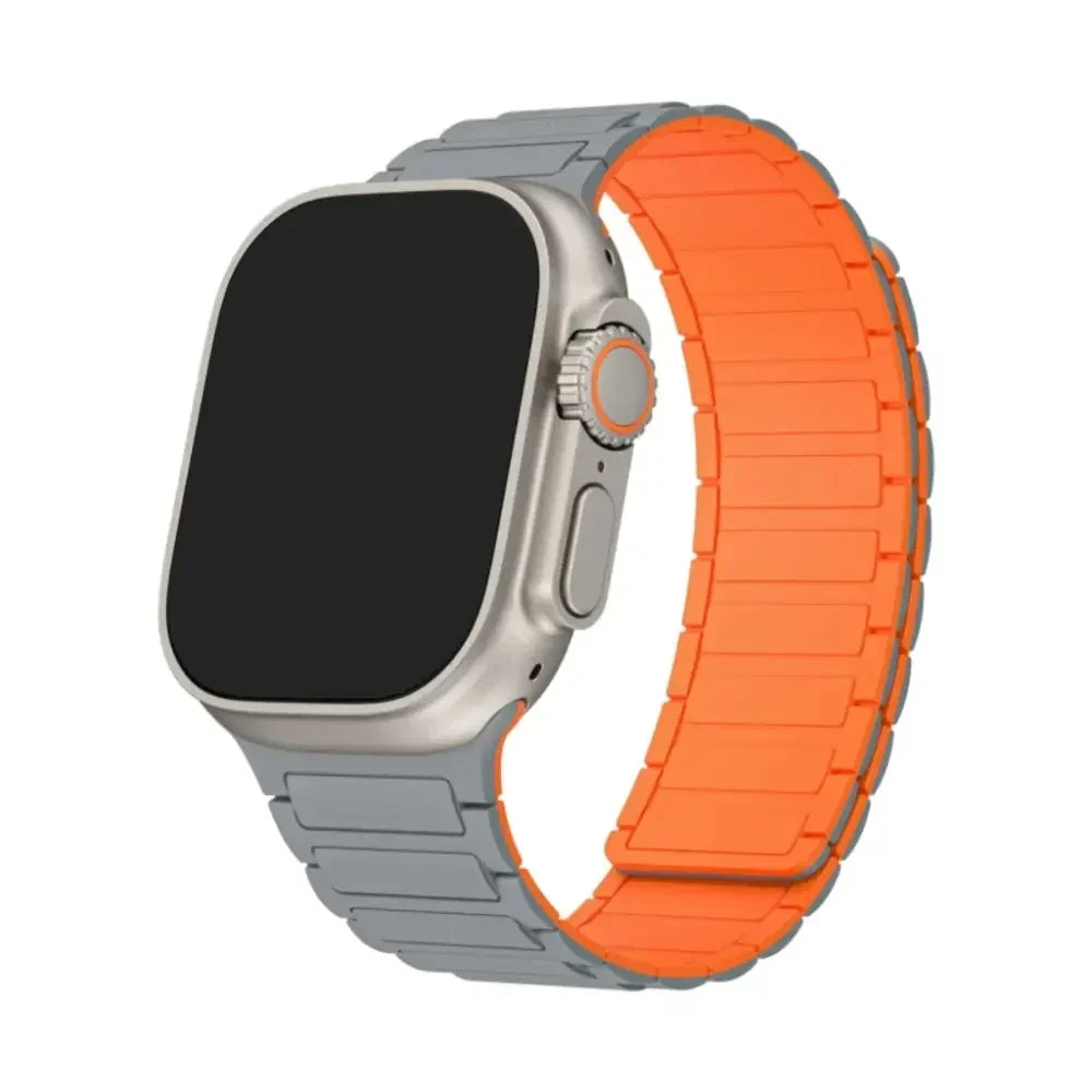 Bracelet de montre en silicone à fermeture magnétique