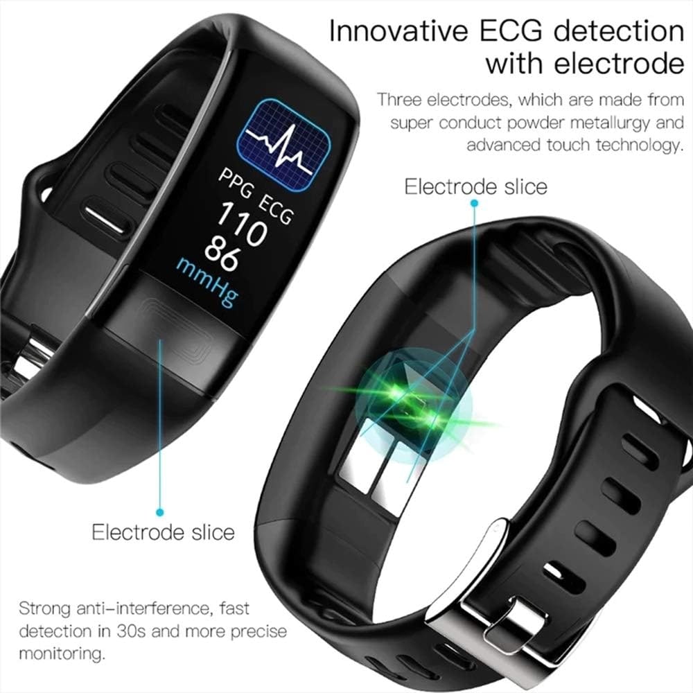 Bracelet connecté avec écran couleur et suivi des pas