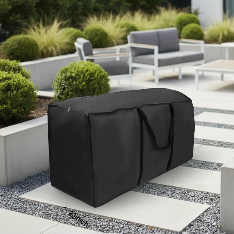 Housse de rangement pour coussins de jardin en tissu Oxford
