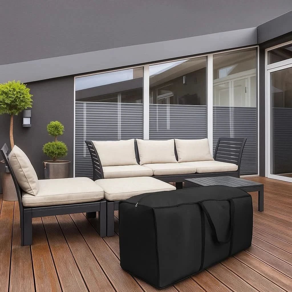 Housse de rangement pour coussins de jardin en tissu Oxford