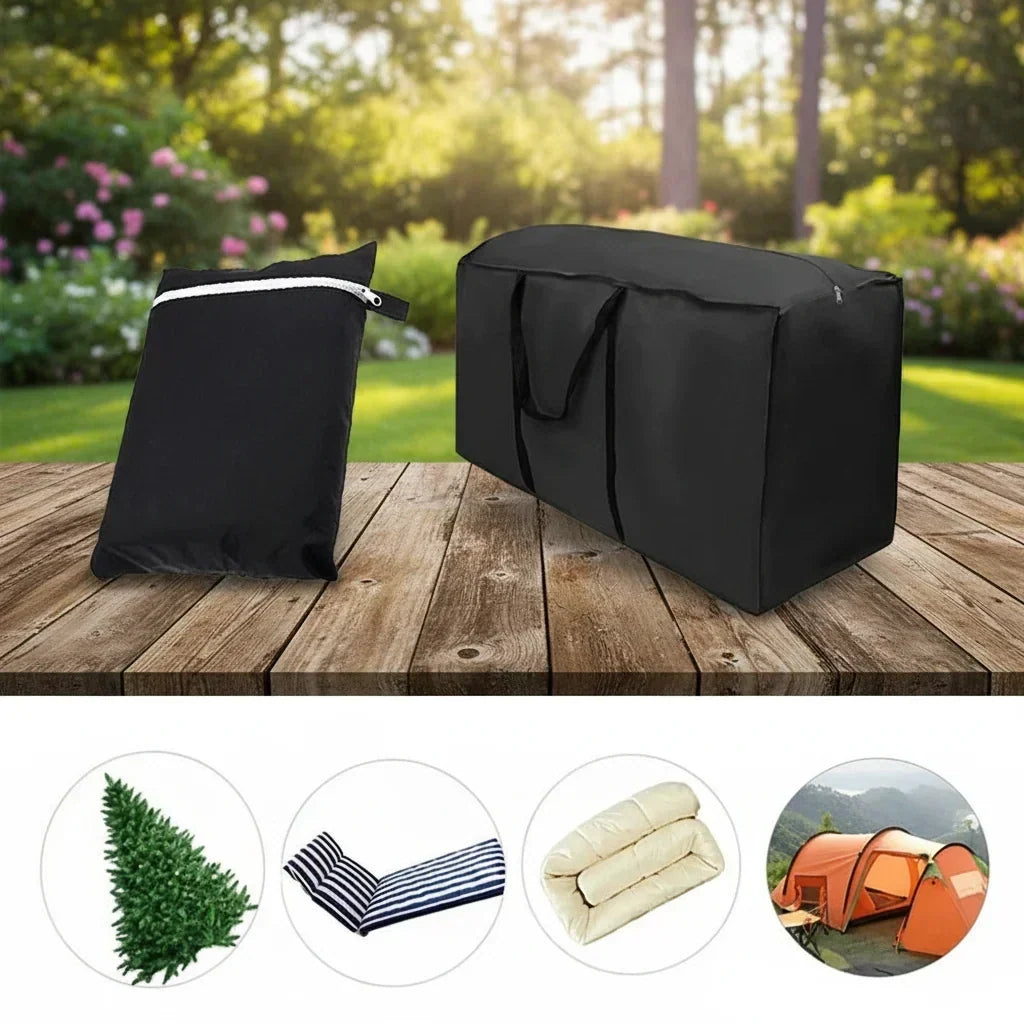 Housse de rangement pour coussins de jardin en tissu Oxford