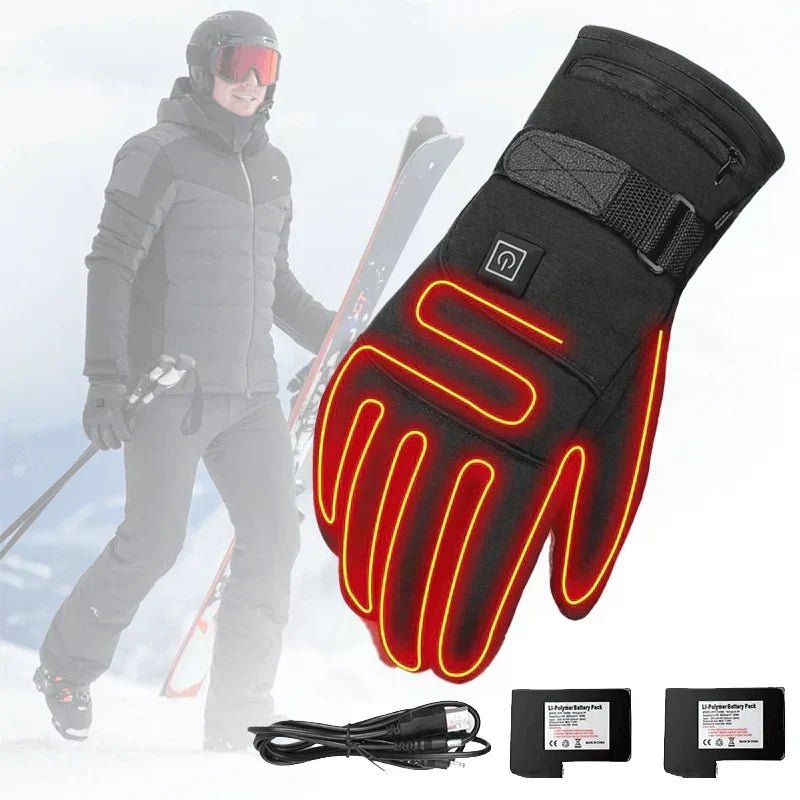 Gants chauffants extérieurs avec doublure thermique