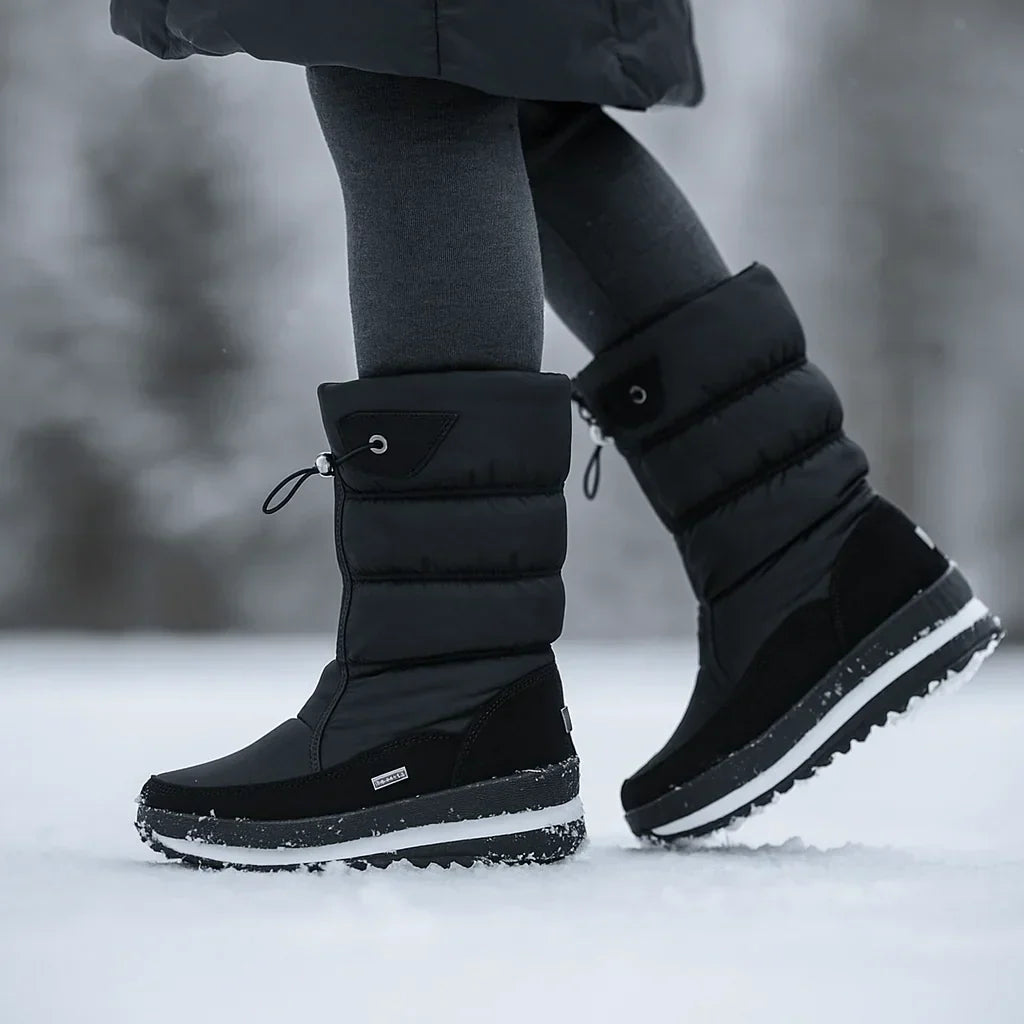 Bottes mi-mollet isolantes à fermeture latérale