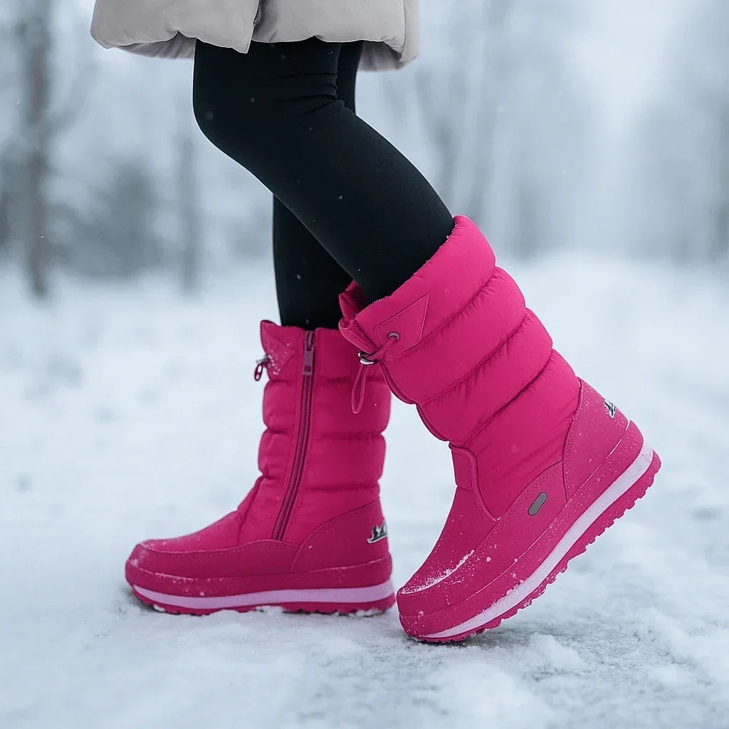 Bottes mi-mollet isolantes à fermeture latérale