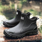 Bottines de pluie en caoutchouc à semelle crantée