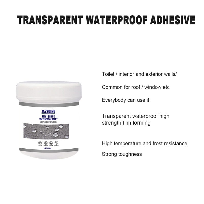 Mastic d'étanchéité transparent avec pinceau, 300 g