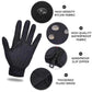 Gants d'hiver doublés polaire avec doigts tactiles