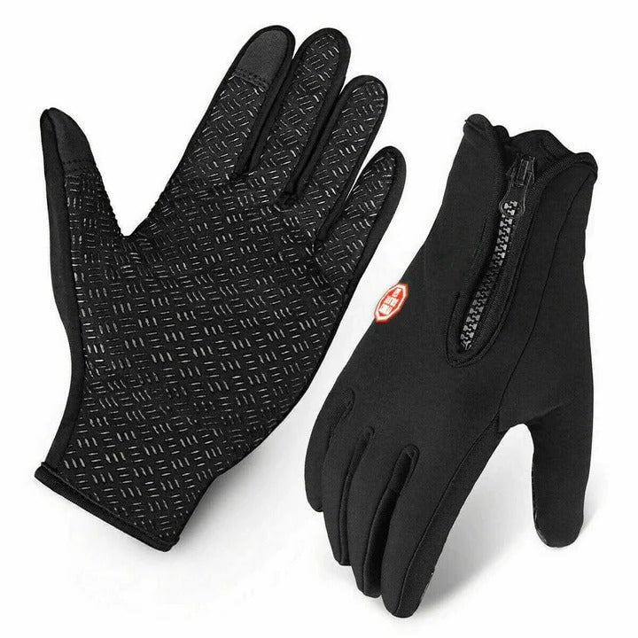Gants d'hiver doublés polaire avec doigts tactiles