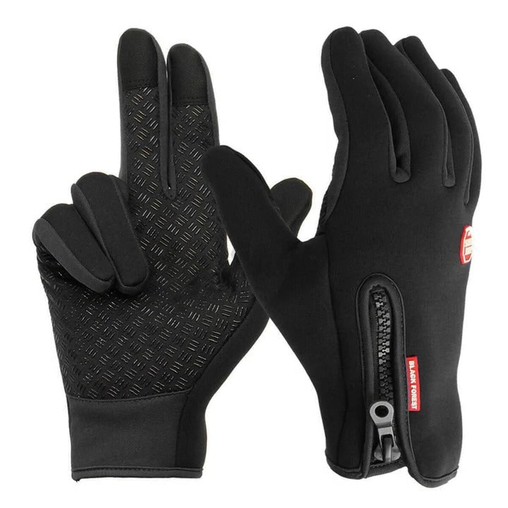 Gants d'hiver doublés polaire avec doigts tactiles