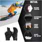 Gants d'hiver doublés polaire avec doigts tactiles