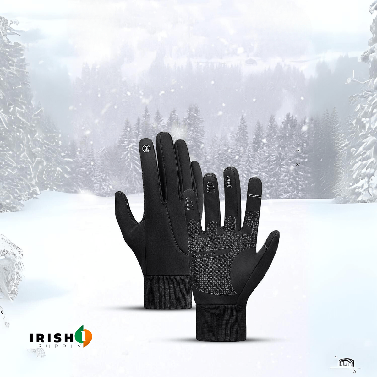 Gants de cyclisme thermiques avec doigts tactiles