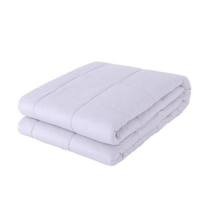 Couverture lestée en coton à compartiments matelassés
