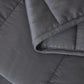 Couverture lestée en coton matelassé à billes de verre