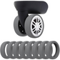 Anneaux de protection de roues de valise en silicone