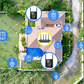Répéteur Wi-Fi à quatre antennes avec bouton WPS