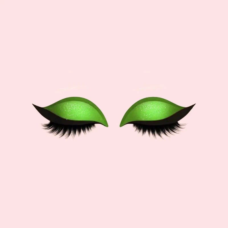 Autocollants de maquillage pour les yeux avec faux cils