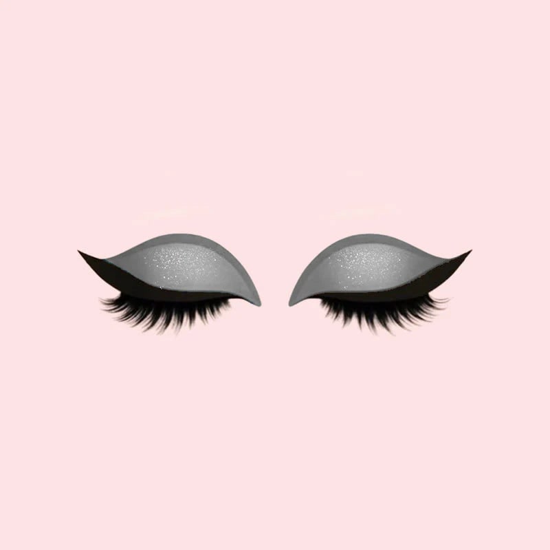 Autocollants de maquillage pour les yeux avec faux cils