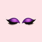 Autocollants de maquillage pour les yeux avec faux cils