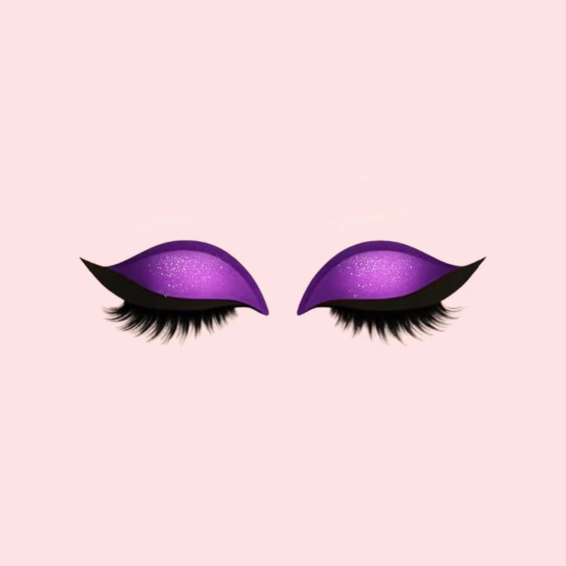 Autocollants de maquillage pour les yeux avec faux cils