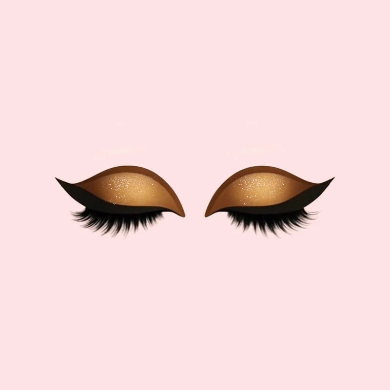 Autocollants de maquillage pour les yeux avec faux cils