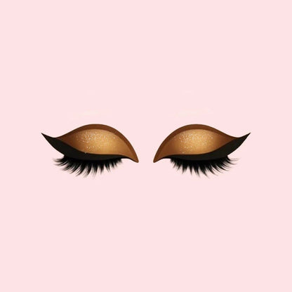 Autocollants de maquillage pour les yeux avec faux cils