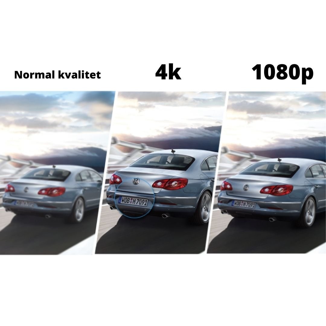Caméra de voiture 4K avec écran IPS et GPS