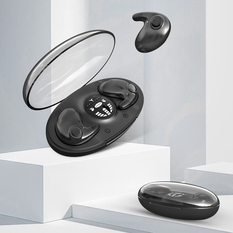 Écouteurs Bluetooth compacts avec boîtier rechargeable