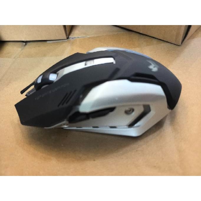 Souris sans fil rechargeable à 6 boutons et éclairage