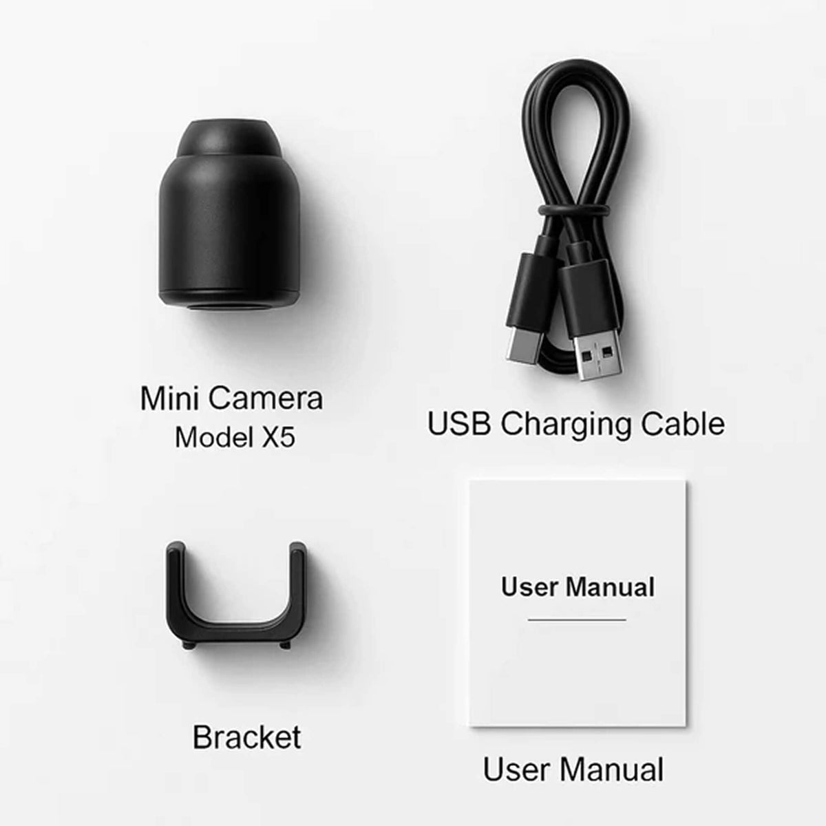 Mini caméra Wi-Fi intérieure avec alertes de mouvement