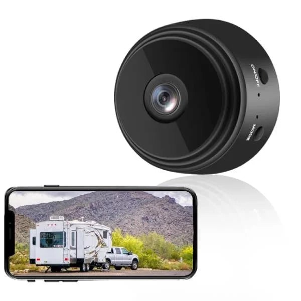 Mini caméra avec support magnétique orientable et vision nocturne