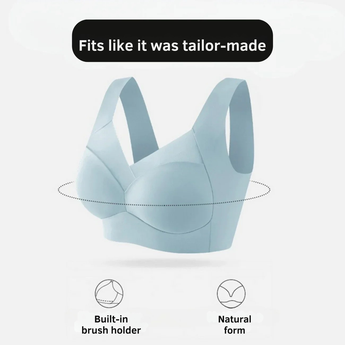 Soutien-gorge sans armatures à coussinets amovibles