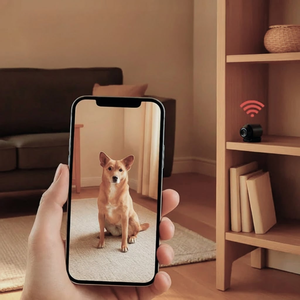 Mini caméra Wi-Fi 1080p avec vision nocturne et microphone
