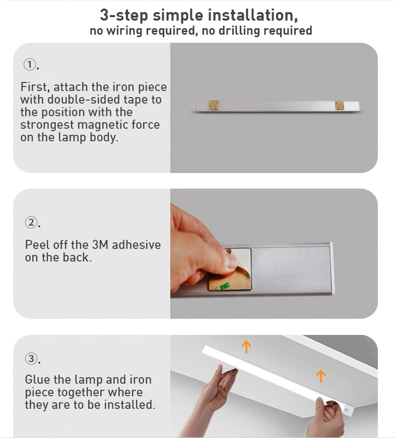 Lampe LED sous meuble avec détecteur de mouvement – image 10