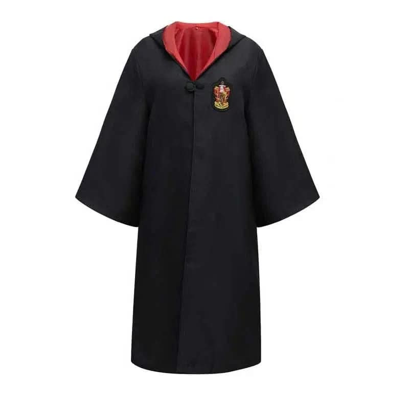 Robe de sorcier à capuche avec écusson brodé