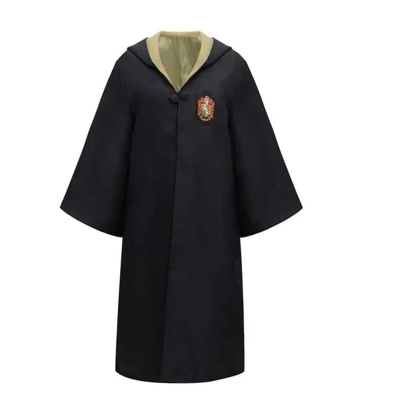 Robe de sorcier à capuche avec écusson brodé
