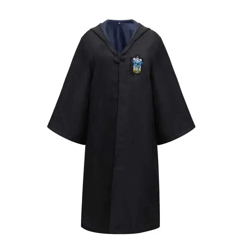 Robe de sorcier à capuche avec écusson brodé