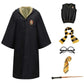 Robe de sorcier à capuche avec écusson brodé