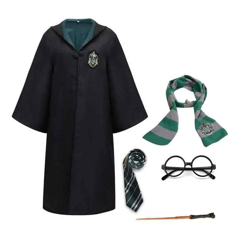 Robe de sorcier à capuche avec écusson brodé